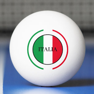 Italienische Flagge Rotes Weißes Grün Italien Tischtennisball