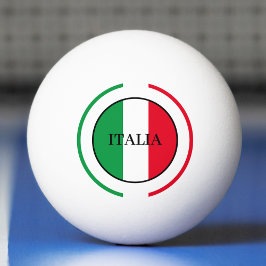Italienische Flagge Rotes Weißes Grün Italien Tischtennisball
