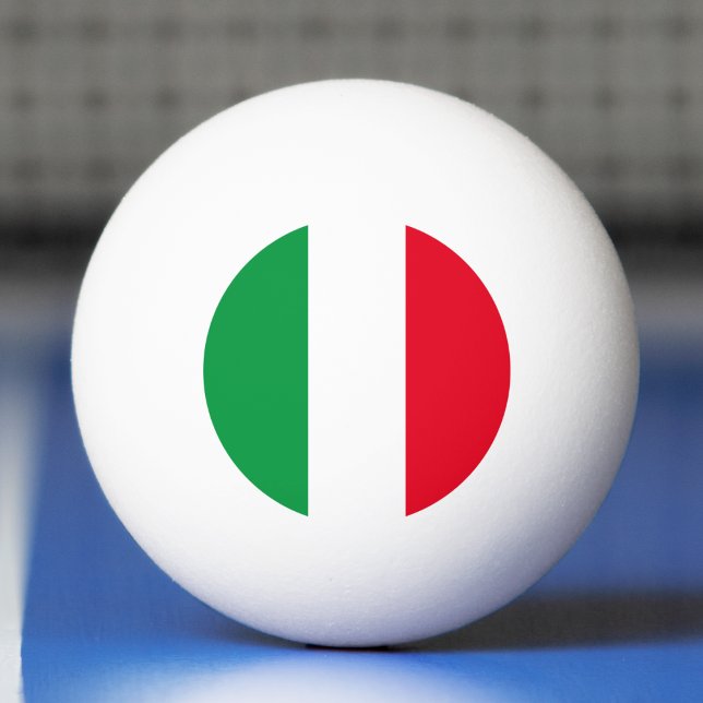 Italienische Flagge Rotes Weißes Grün Italien Tischtennisball (Italy Italian Flag Red White Green Italia Ping Pong Ball)