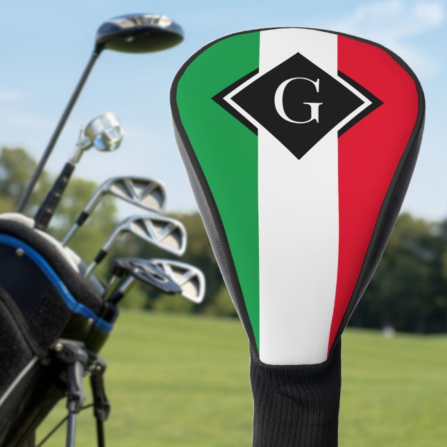 Italienische Flagge Rotes Weißes grünes Italien er Golf Headcover (italy italian flag monogram golf head cover)