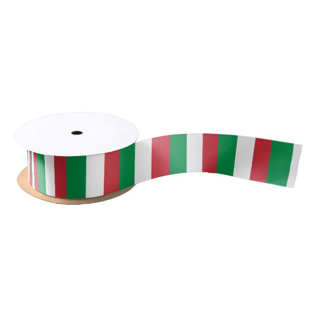 Italienische Flagge Satinband (Spule)