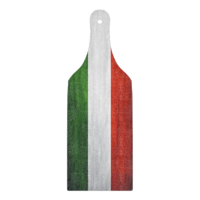 Italienische Flagge Schneidebrett (Vorderseite)