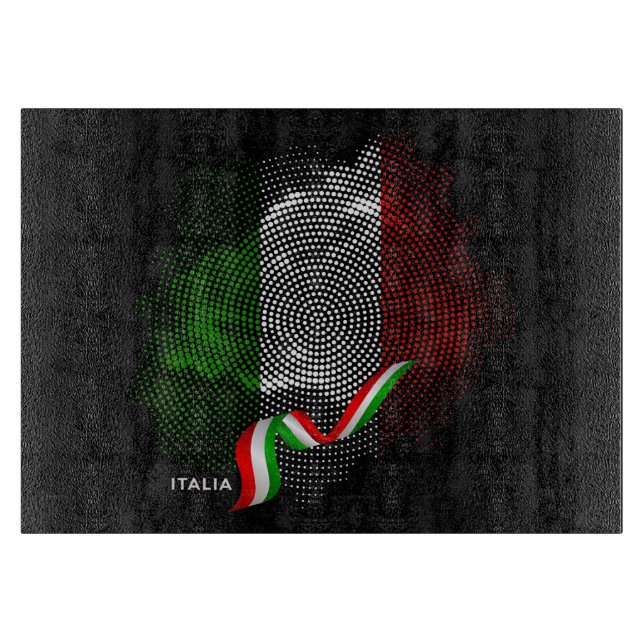 Italienische Flagge Schneidebrett (Vorderseite)