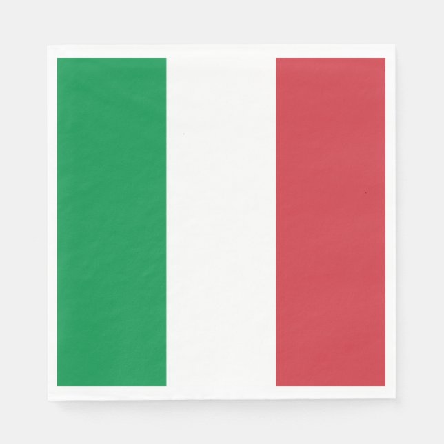 Italienische Flagge Serviette (Vorderseite)