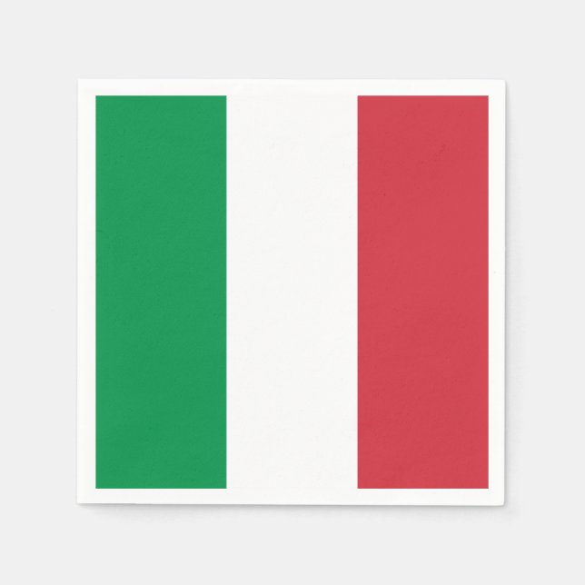 Italienische Flagge Serviette (Vorderseite)