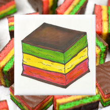 Italienische Flagge Sieben Schicht Rainbow Cookie 