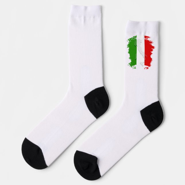 Italienische Flagge Socken (Linkes Detail)