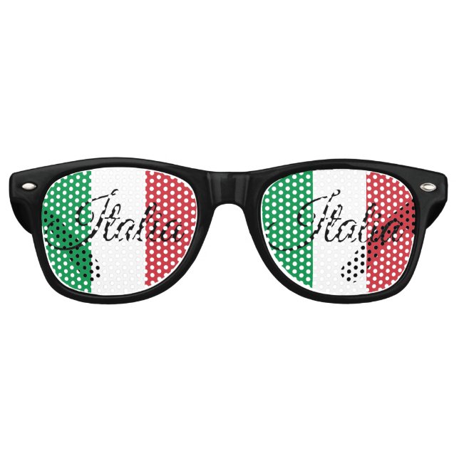 Italienische Flagge Sonnenbrille & Party Shades /  (Vorderseite)