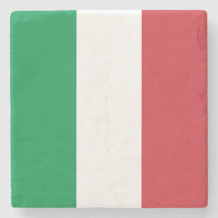 Italienische Flagge Steinuntersetzer