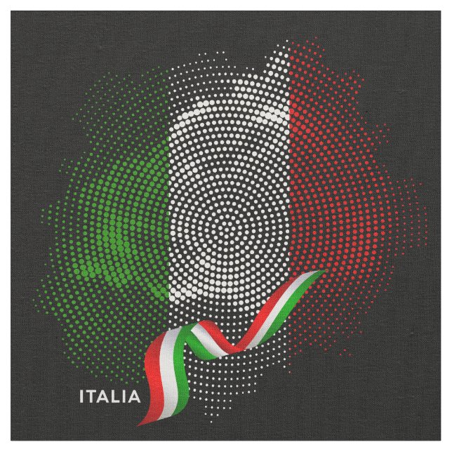 Italienische Flagge Stoff (Nahaufnahme)