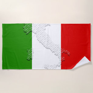 Italienische Flagge Strandtuch