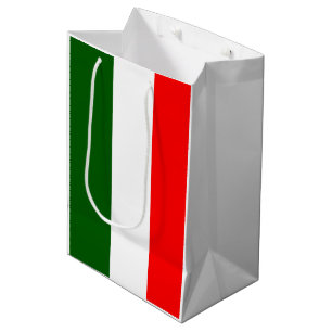 Italienische Flagge Streifen Design Geschenktasche Mittlere Geschenktüte