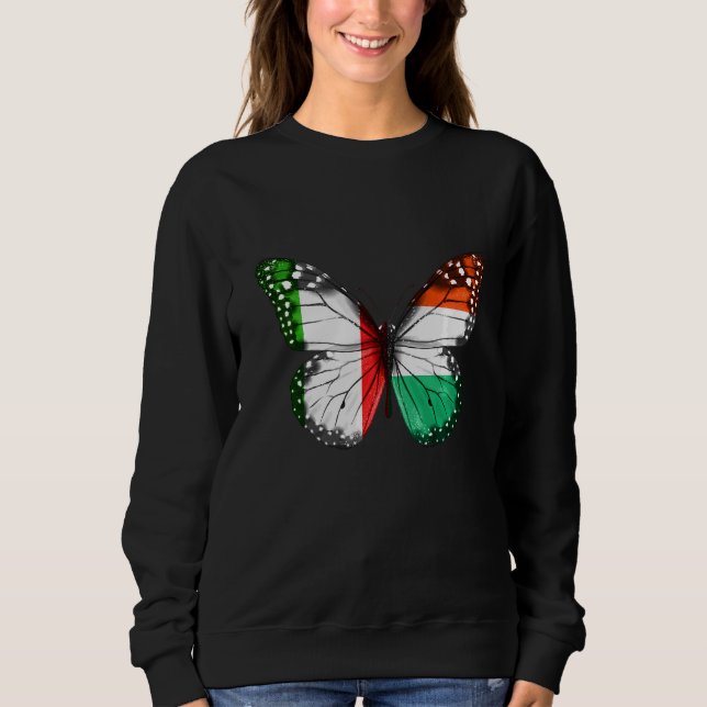 Italienische Flagge Sweatshirt (Vorderseite)