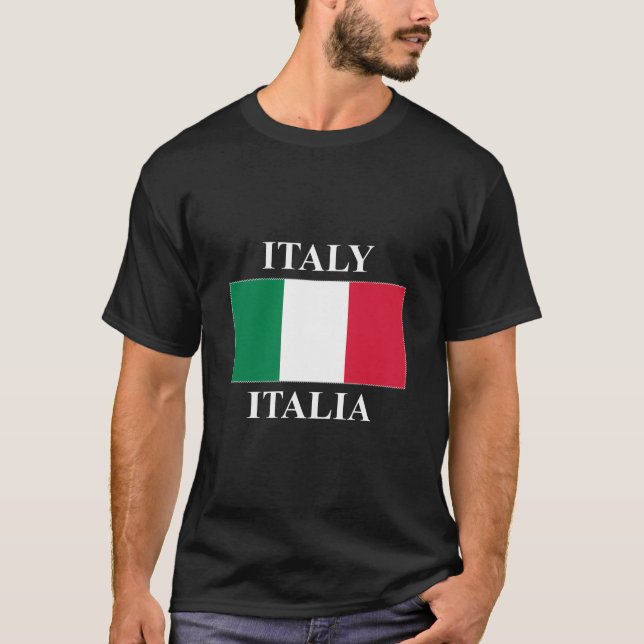 Italienische Flagge T-Shirt (Vorderseite)