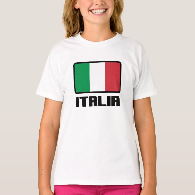 Italienische Flagge T-Shirt (Vorderseite)