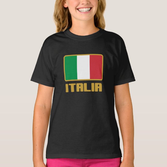 Italienische Flagge T-Shirt (Vorderseite)