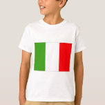 Italienische Flagge T-Shirt<br><div class="desc">Flagge Italiens</div>