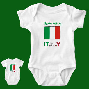 Italienische Flagge Tag der Republik Stolz Persona Baby Strampler