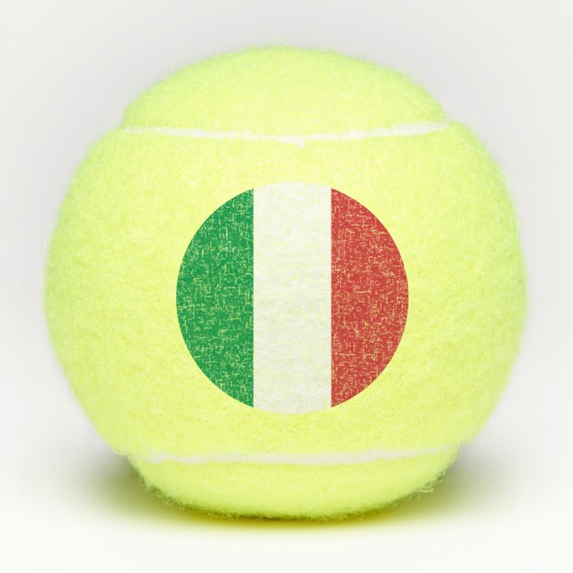 Italienische Flagge Tennisbälle (Vorderseite)