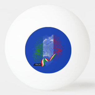 Italienische Flagge Tischtennisball