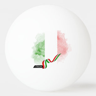 Italienische Flagge Tischtennisball