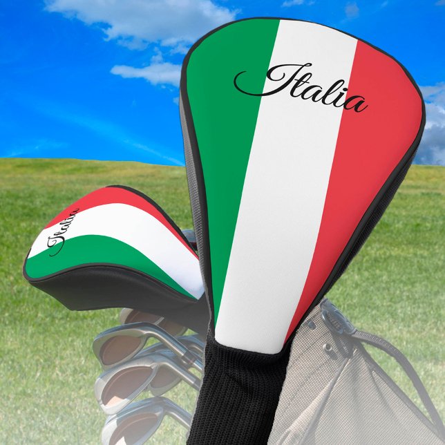 Italienische Flagge und Golf Italien Sportvereine  Golf Headcover (Von Creator hochgeladen)