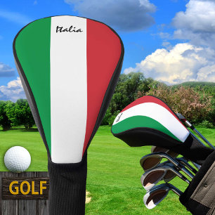 Italienische Flagge und Golf Italien Sportvereine  Headcover