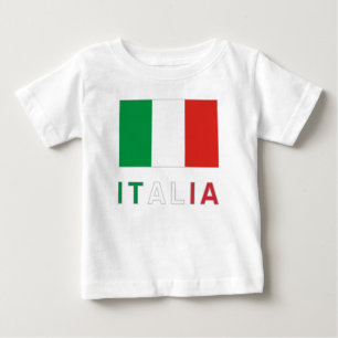 Italienische Flagge und Italia Baby T-shirt