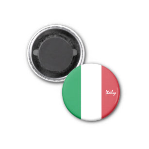 Italienische Flagge - Urlaub, Reisen / Sportfans Magnet