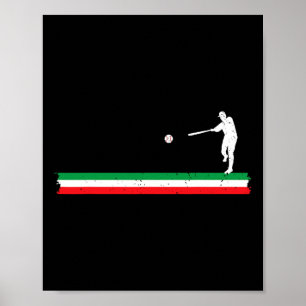 Italienische Flagge Verkauf Spieler Trainer Softll Poster
