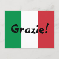 Italienische Flagge Vielen Dank