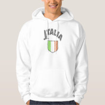 Italienische Flagge Vintage Kapuzenpullover