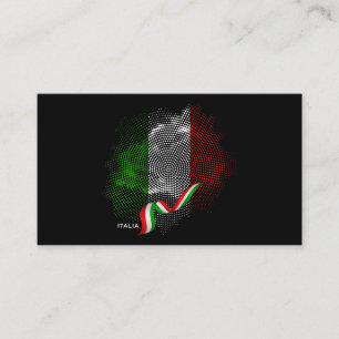 Italienische Flagge Visitenkarte