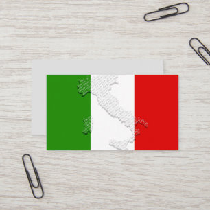 Italienische Flagge Visitenkarte