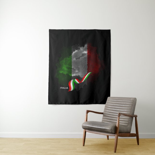 Italienische Flagge Wandteppich (Beispiel)
