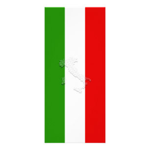 Italienische Flagge Werbekarte