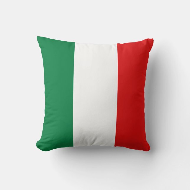 Italienische Flagge x Flaggenkissen Kissen (Vorderseite)