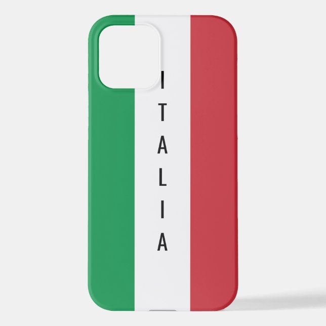 Italienische Flagge Zazzle Basic Value iPhone 12 F iPhone Hülle (Rückseite)