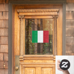 Italienische Flagge, Zeichen, Klammern, italienisc Fensteraufkleber