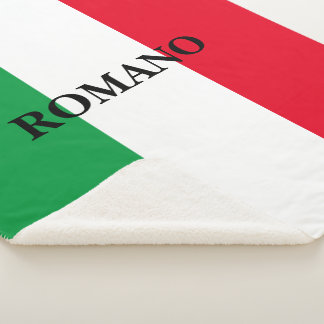 Italienische Flagge Zolldecke Sherpa-Vlies Sherpadecke