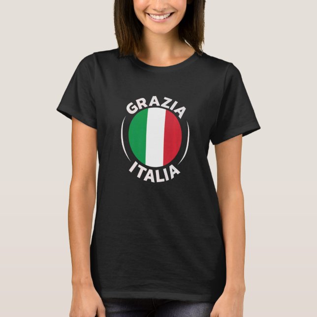 Italienische Flaggen-Designs für alle stolzen Ital T-Shirt (Vorderseite)