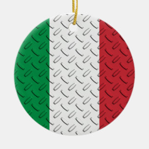 Italienische Flaggen-Diamant-Platten-Verzierung Keramikornament