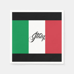 Italienische Flaggen-Servietten Serviette