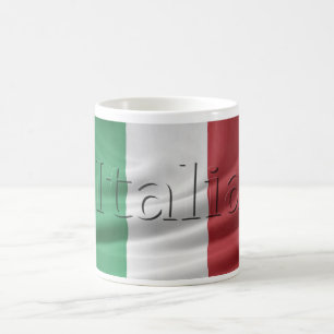 Italienische Flaggen-Tasse Italiens Kaffeetasse