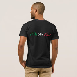 Italienische Flaggen-Typografie italienischer T-Shirt