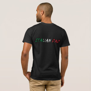 Italienische Flaggen-Typografie italienischer T-Shirt