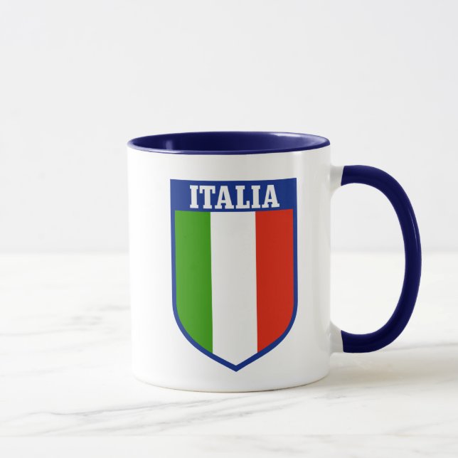Italienische Flaggen-Wappen-Tasse Tasse (Rechts)