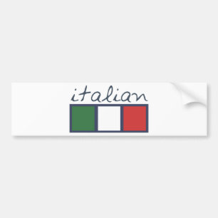 Italienische Flaggenfarben! Autoaufkleber