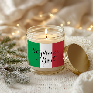 Italienische Flaggenfarben Hochzeit Rechteckiger Aufkleber