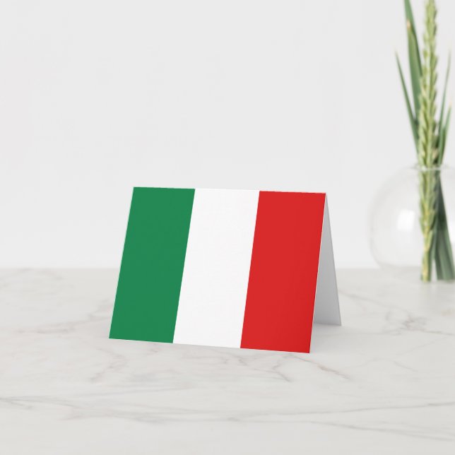 Italienische Flaggennotifikation Karte (Vorderseite)